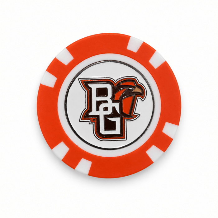 Bowling Green Falcons poker chip logo side