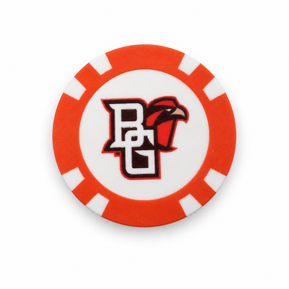 Bowling Green Falcons poker chip alternate logo side