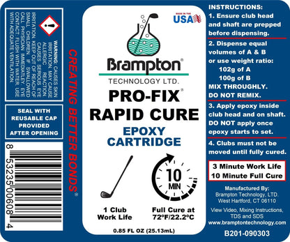 Brampton Pro Fix Rapid Cure Epoxy Syringe - Club Rehab - AdhesiveBrampton Pro Fix Rapid Cure Epoxy Syringe