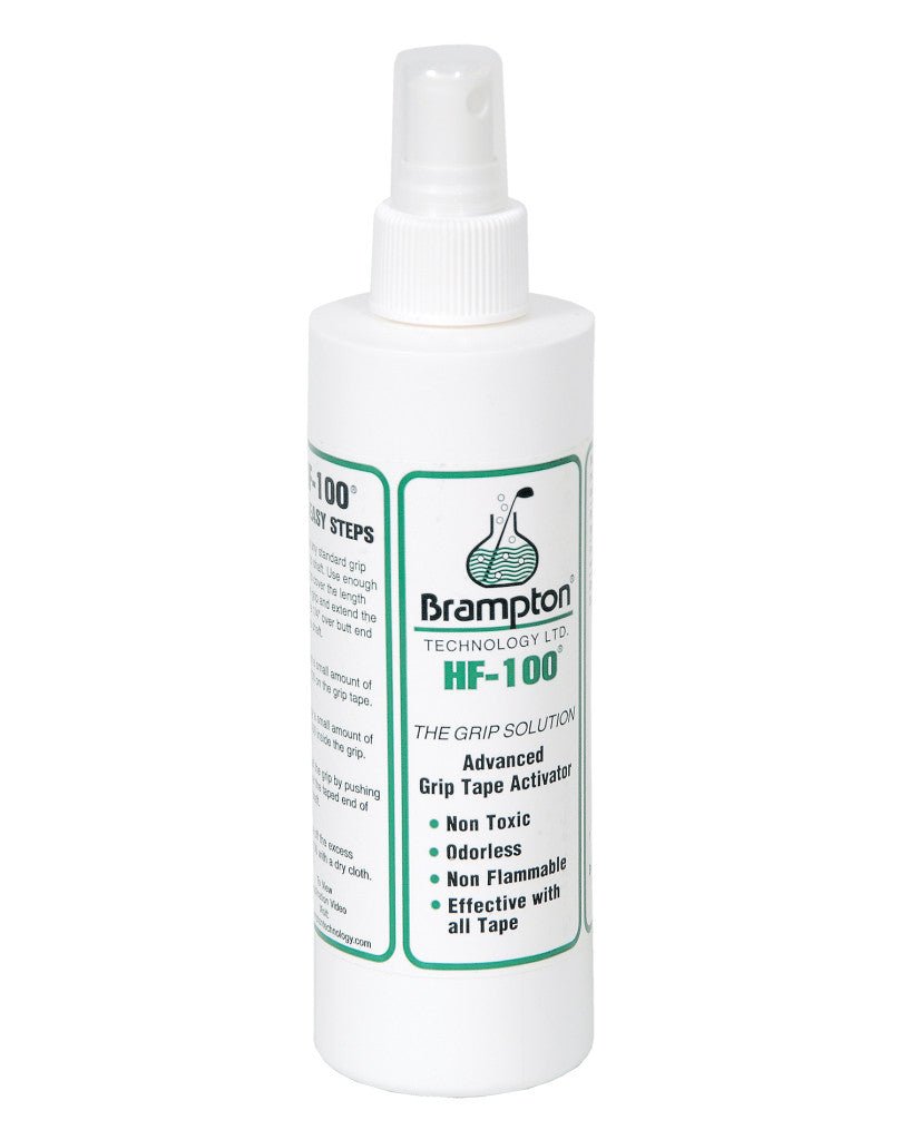 Brampton Tape Activator HF - 100 - Club Rehab - Grip Spray8oz BottleBrampton Tape Activator - 8oz Bottle, compact and convenient for quick golf club maintenance.