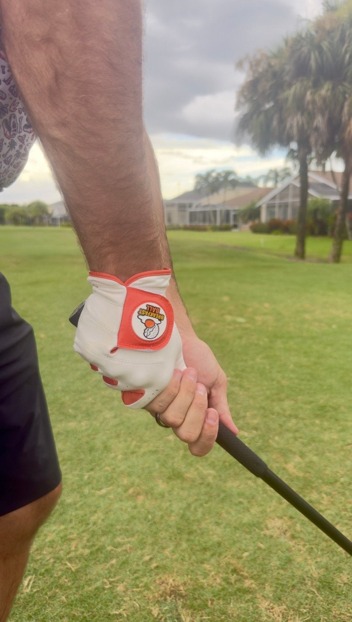Breakfast Ball Cabretta Leather Golf Glove | Premium Golf Glove with Magnetic Ball Marker | Left & Right Hand | Standard & Cadet Sizes - Right Small - Club Rehab