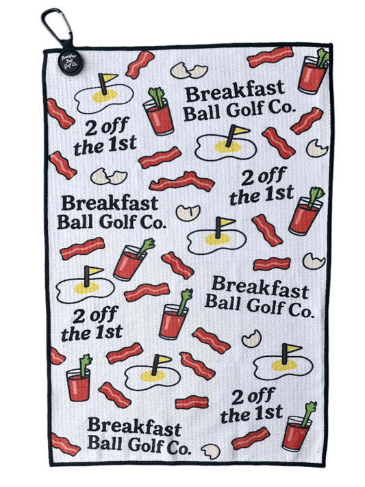 Breakfast Ball Golf Towel - Club Rehab