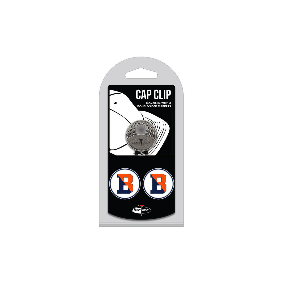 BUCKNELL hat clip with two golf ball markers