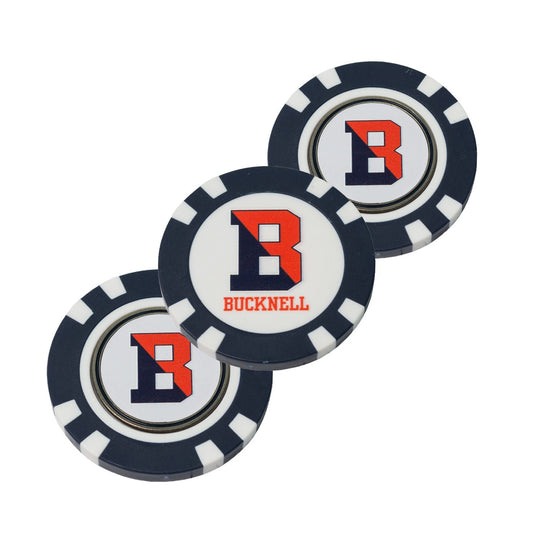 Bucknell Bison Poker Chip Ball Marker