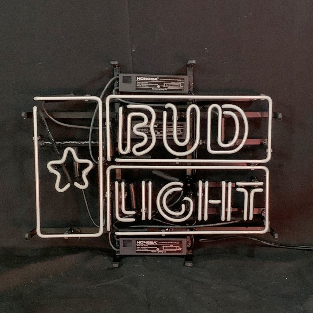 Bud Light Star Beer Neon Light Sign - Club Rehab