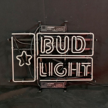 Bud Light Star Beer Neon Light Sign - Club Rehab