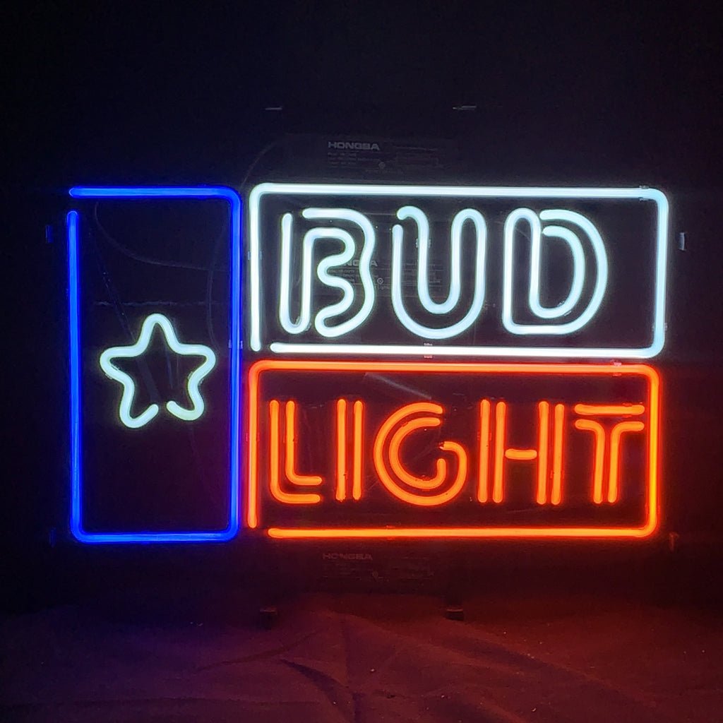 Bud Light Star Beer Neon Light Sign - Club Rehab