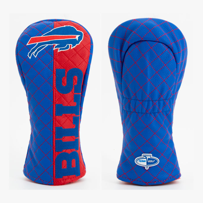 Buffalo Bills Split Quilted Fairway Headcover, front and back views