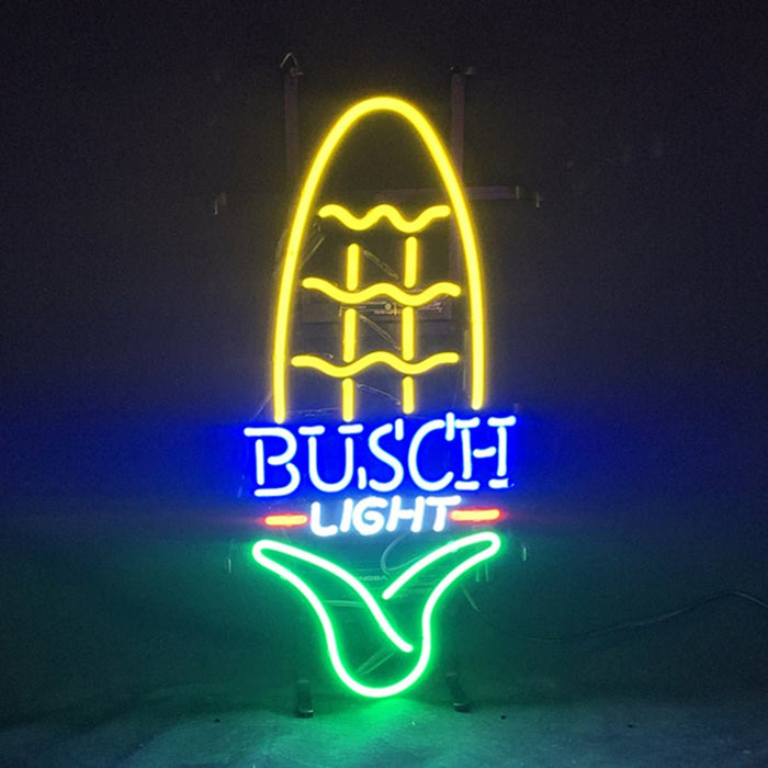 Busch Light Corn Neon Signs Light - Club Rehab