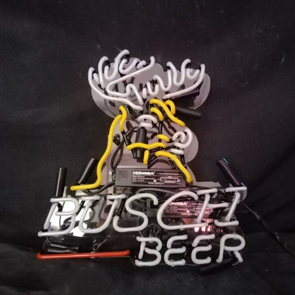 Busch Light Deer Stag Head Neon Signs Light - Club Rehab