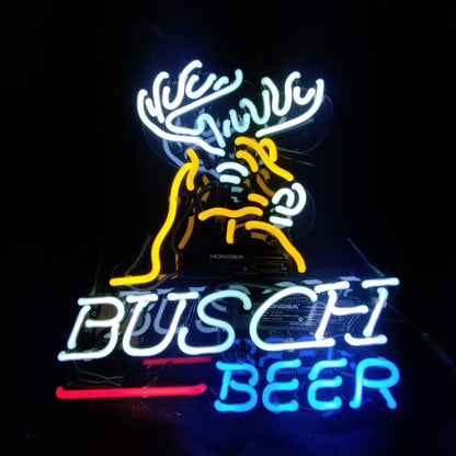 Busch Light Deer Stag Head Neon Signs Light - Club Rehab