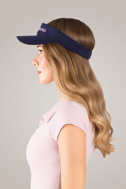 Busy Golfing Navy Sport Visor - Club Rehab