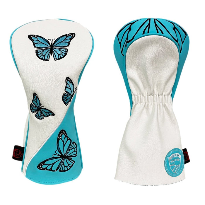 Butterfly Effect Driver Headcover - Club Rehab - Golf Club HeadcoversWhiteButterfly Effect Driver Headcover