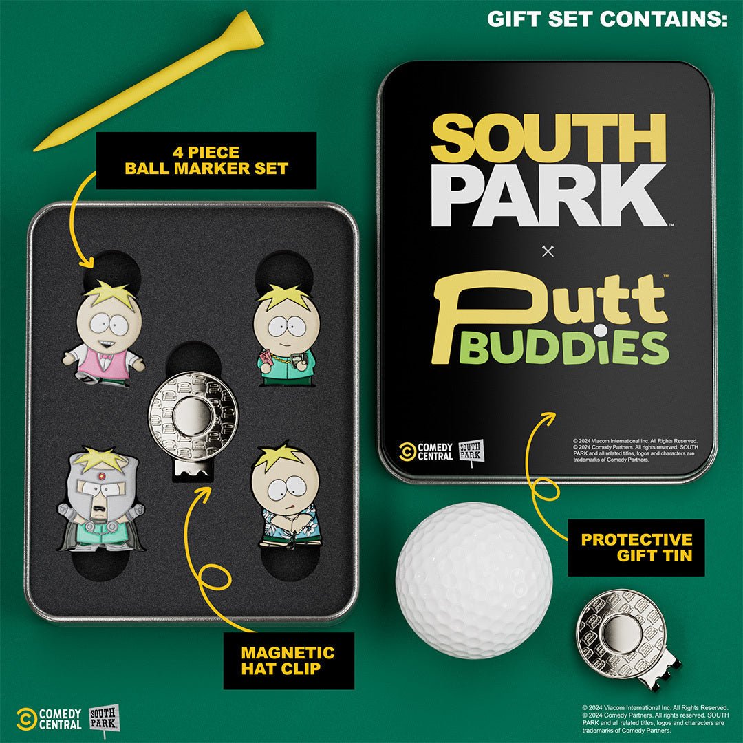 Butters - 4 Piece Ball Marker Set with Hat Clip