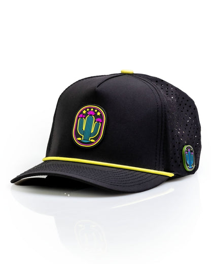 Cactus Black - Perforated Rope Hat - Club Rehab