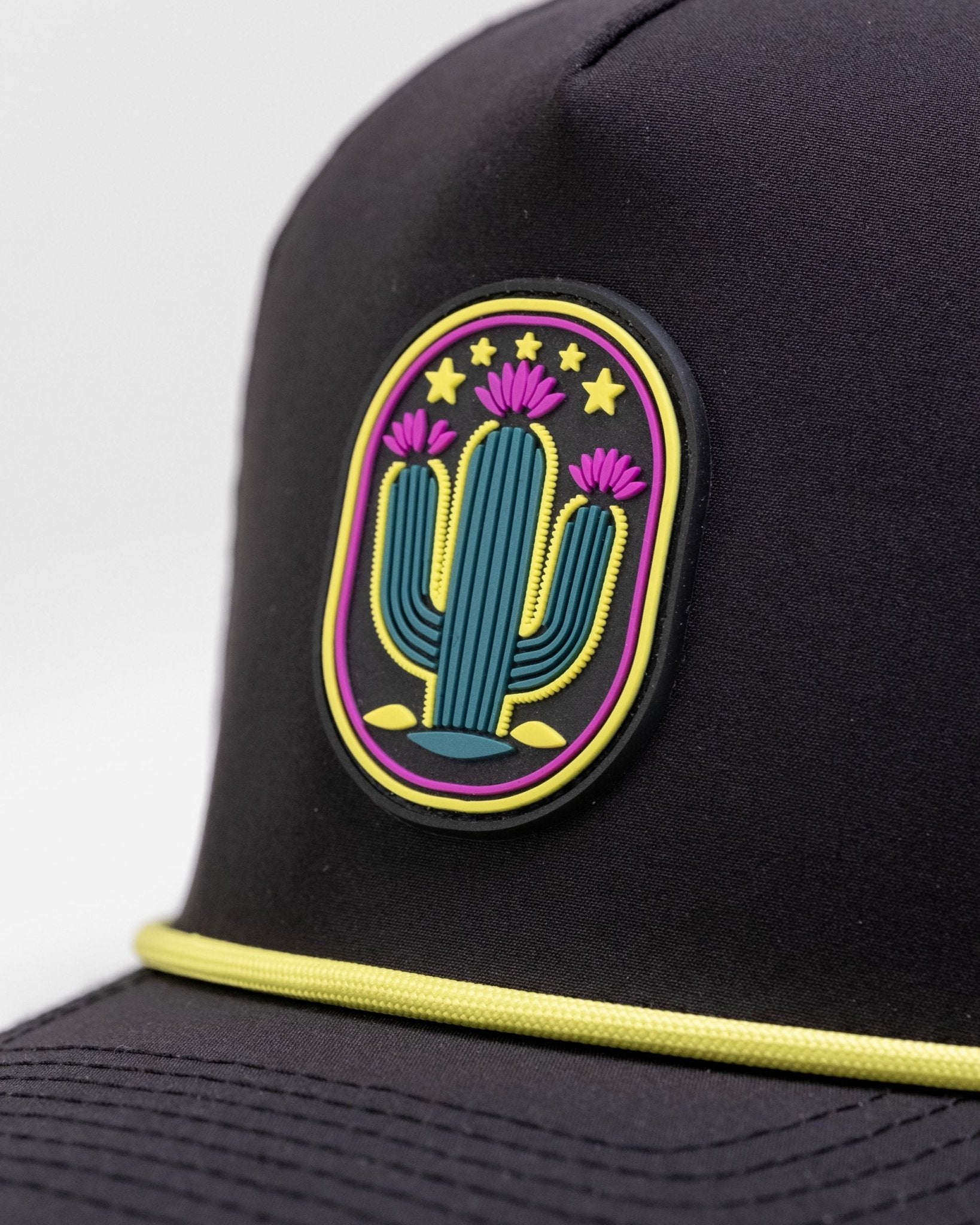 Cactus Black - Perforated Rope Hat - Club Rehab