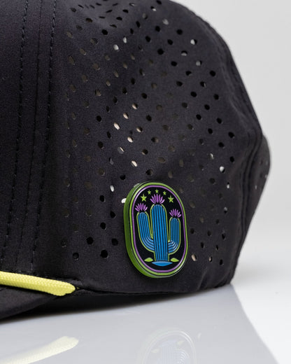 Cactus Black - Perforated Rope Hat - Club Rehab