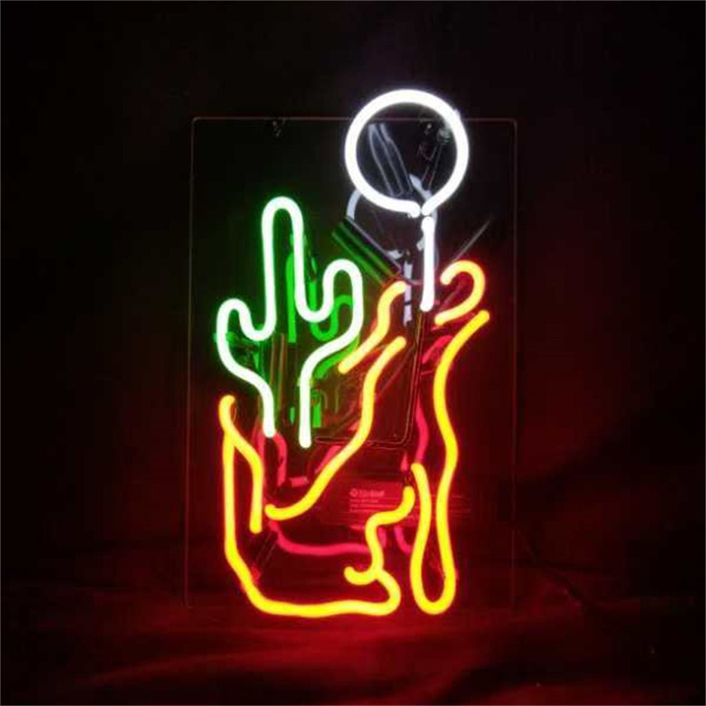 Cactus Wolf Moon Neon Signs - Club Rehab