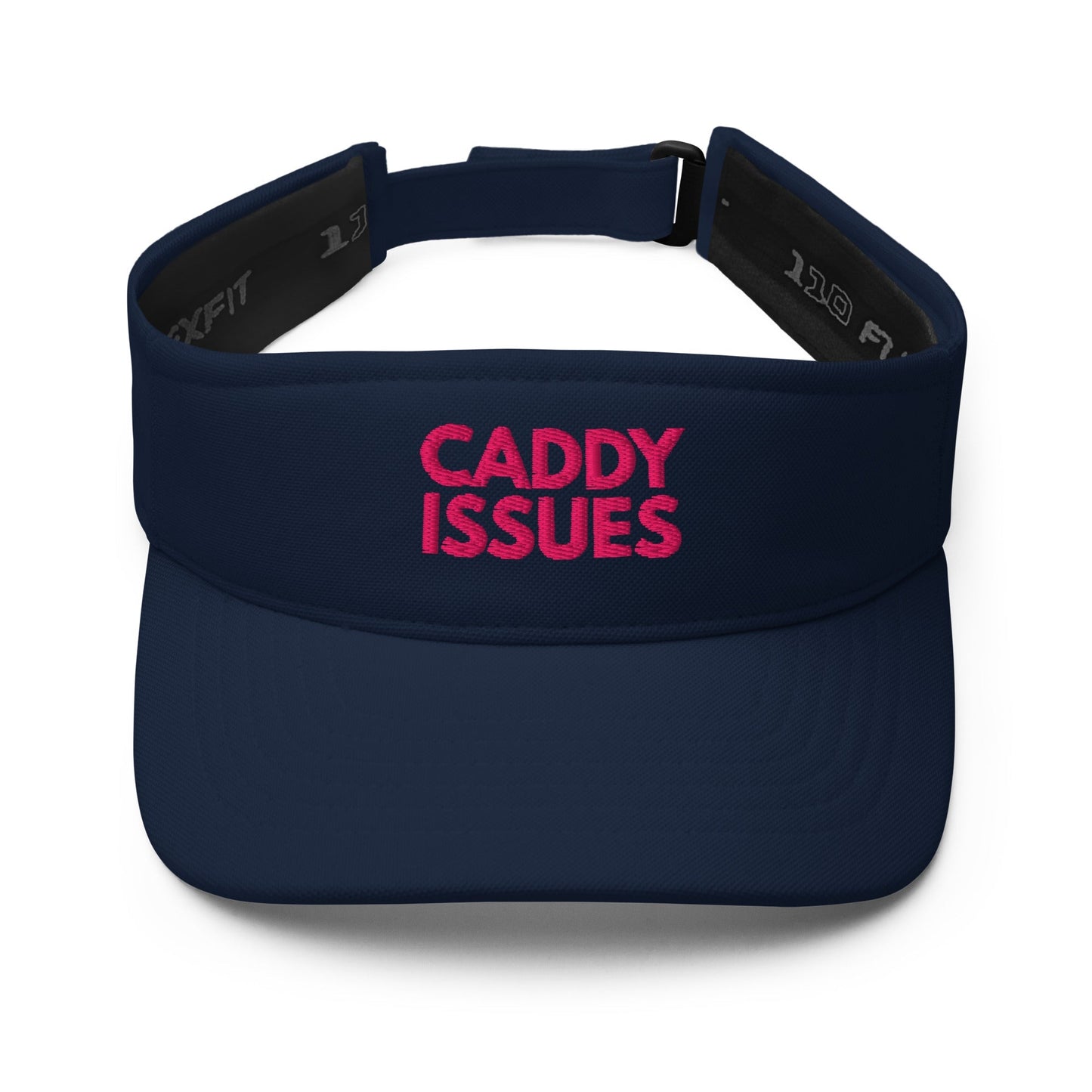 Caddy Issues Embroidered Golf Visor for Women - Navy - Club Rehab