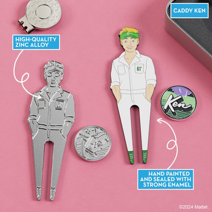 'Caddy Ken' Divot Tool and Golf Ball Marker Set