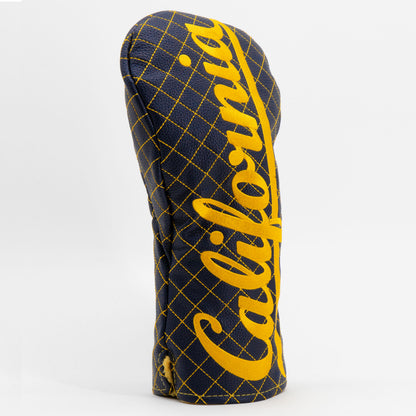 Cal Berkeley Golden Bears Solid Quilted Driver Headcover, angled view