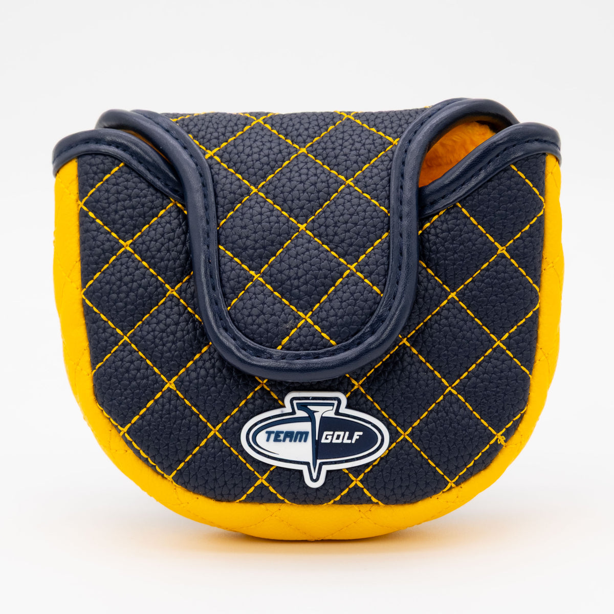 Cal Berkeley Golden Bears Solid Quilted Mallet Putter Cover, back view