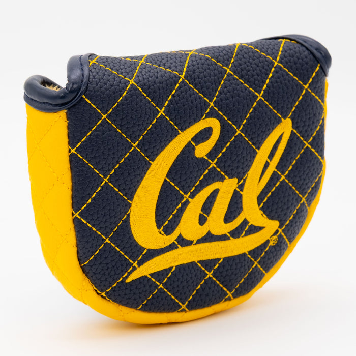 Cal Berkeley Golden Bears Solid Quilted Mallet Putter Cover, angled view