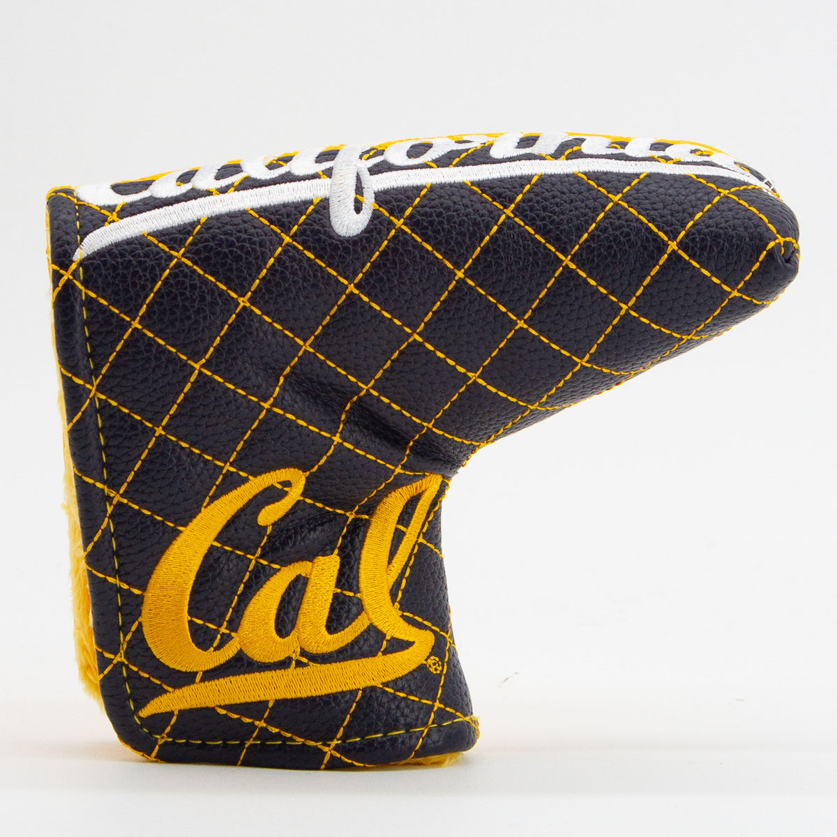 Cal Berkeley Golden Bears Split Quilted Blade Putter Cover, front view