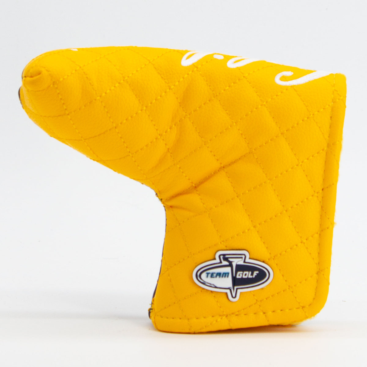 Cal Berkeley Golden Bears Split Quilted Blade Putter Cover, back view