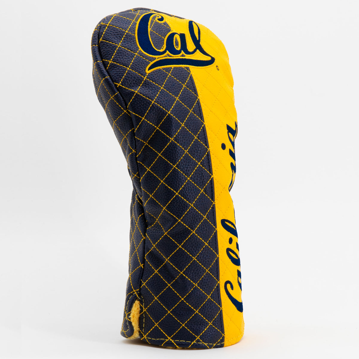 Cal Berkeley Golden Bears Split Quilted Driver Headcover, angled view