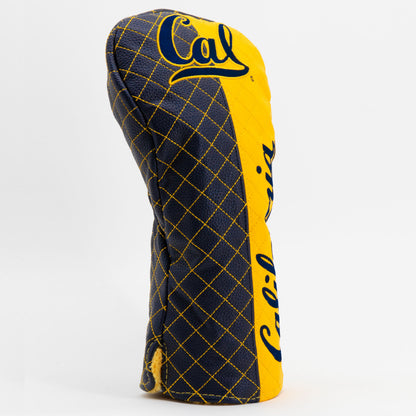 Cal Berkeley Golden Bears Split Quilted Driver Headcover, angled view