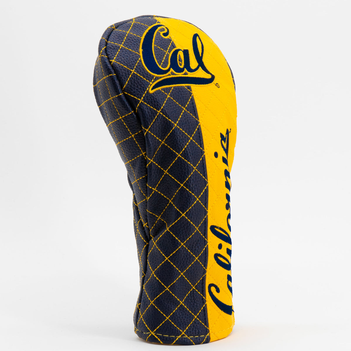 Cal Berkeley Golden Bears Split Quilted Fairway Headcover, angled view