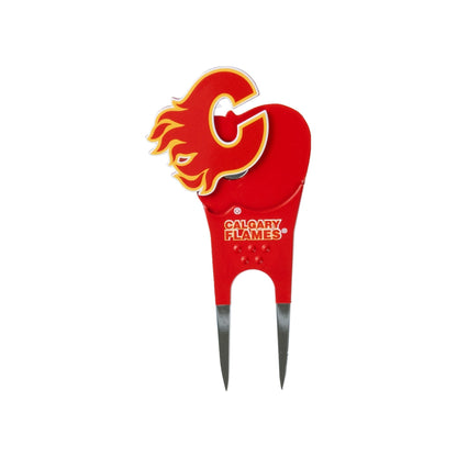 Calgary Flames Custom Shaped Divot Tool - Image 3 - Club Rehab