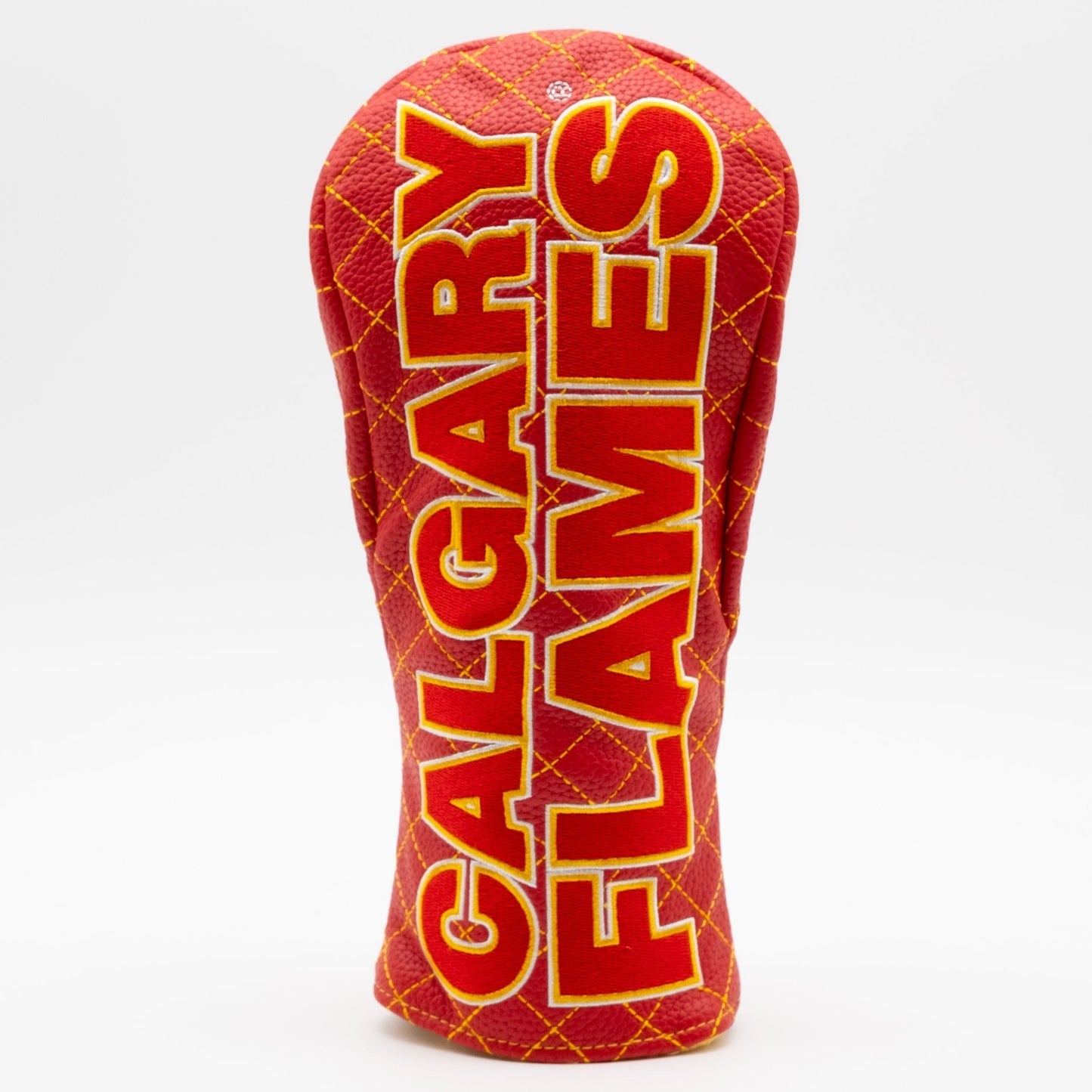 Calgary Flames solid fairway quilted golf headcover