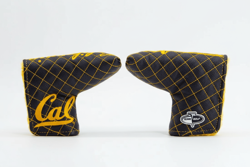 California Golden Bears Quilted Headcovers – Go Bears Collection - Blade Putter Solid - Club Rehab