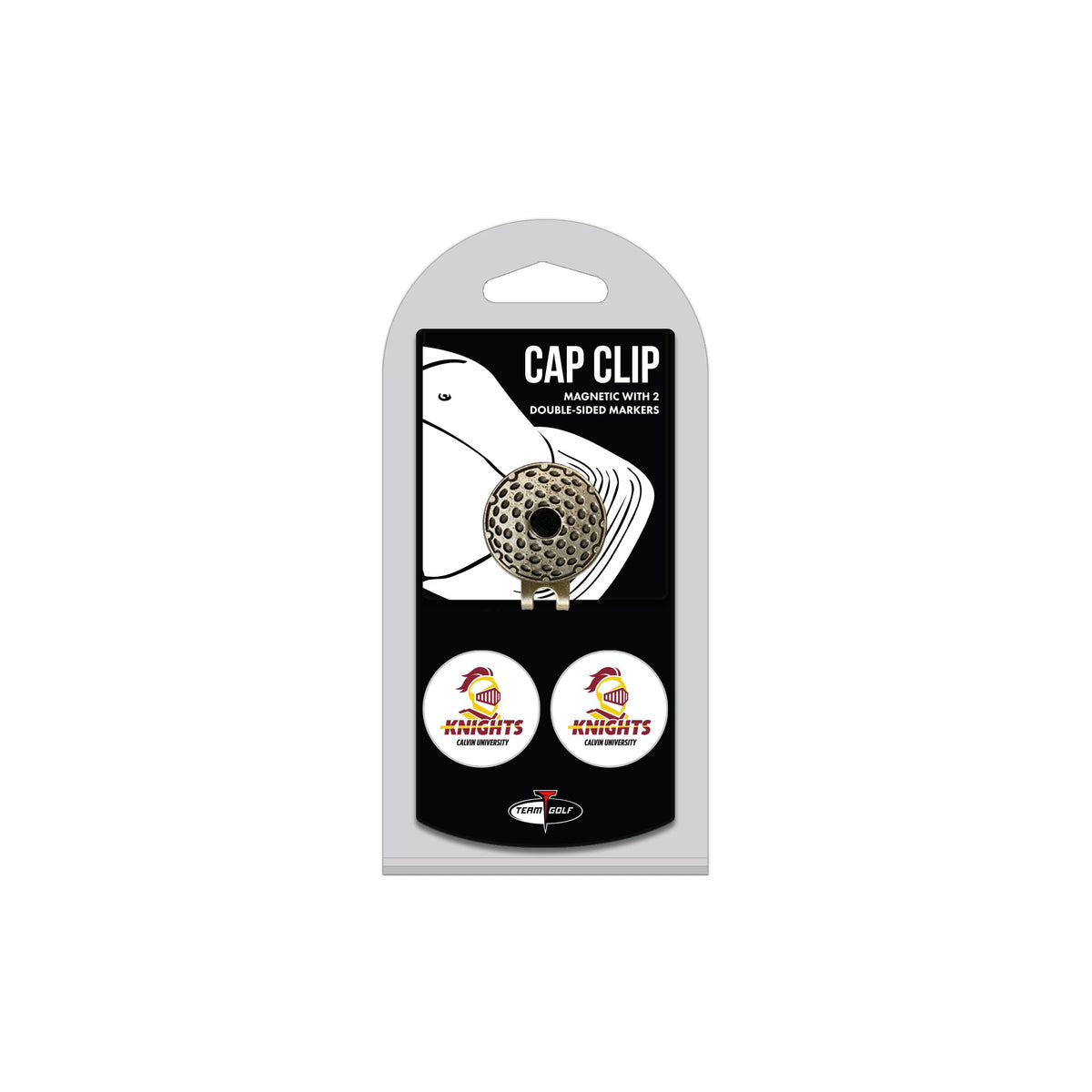 CALVIN hat clip with two golf ball markers