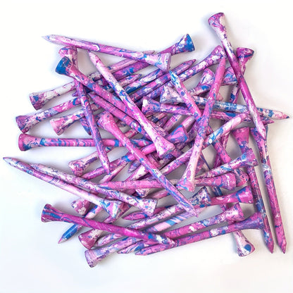 Camouflage Wooden Golf Tees – 50 - Pack (3.25”/83mm) - Club Rehab