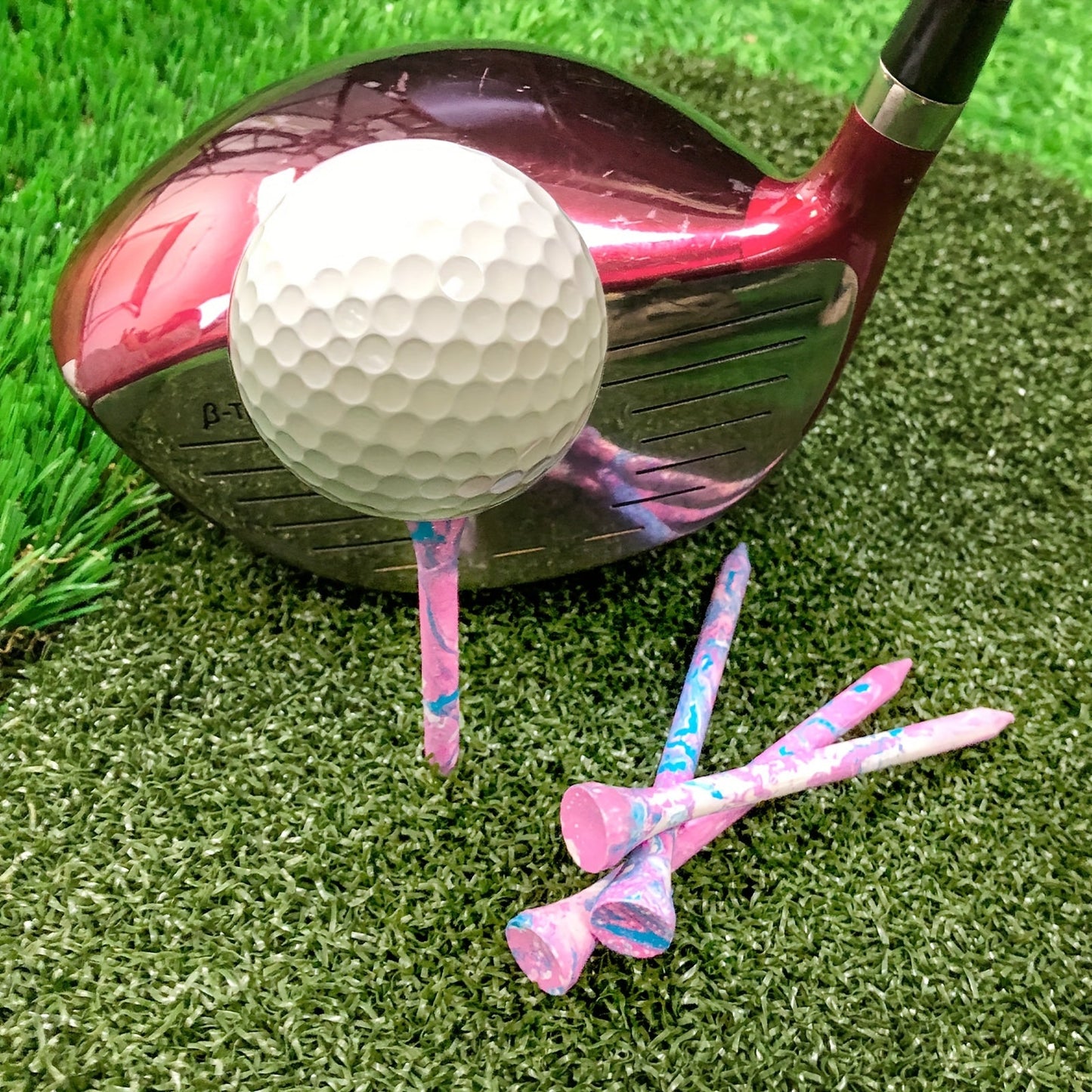 Camouflage Wooden Golf Tees – 50 - Pack (3.25”/83mm) - Club Rehab