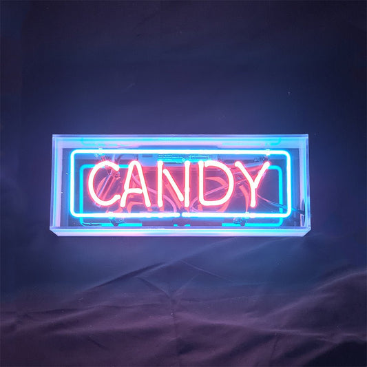 Candy Acrylic Box Neon Signs - Club Rehab