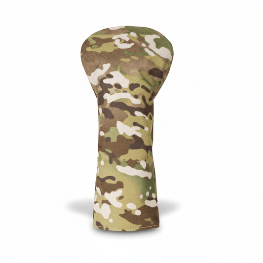 Canvas Camo Headcover - Multi Camo Green Driver - Club Rehab