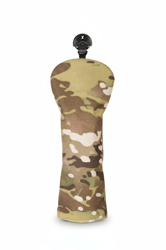 Canvas Camo Headcover - Multi Camo Green Fairway - Club Rehab