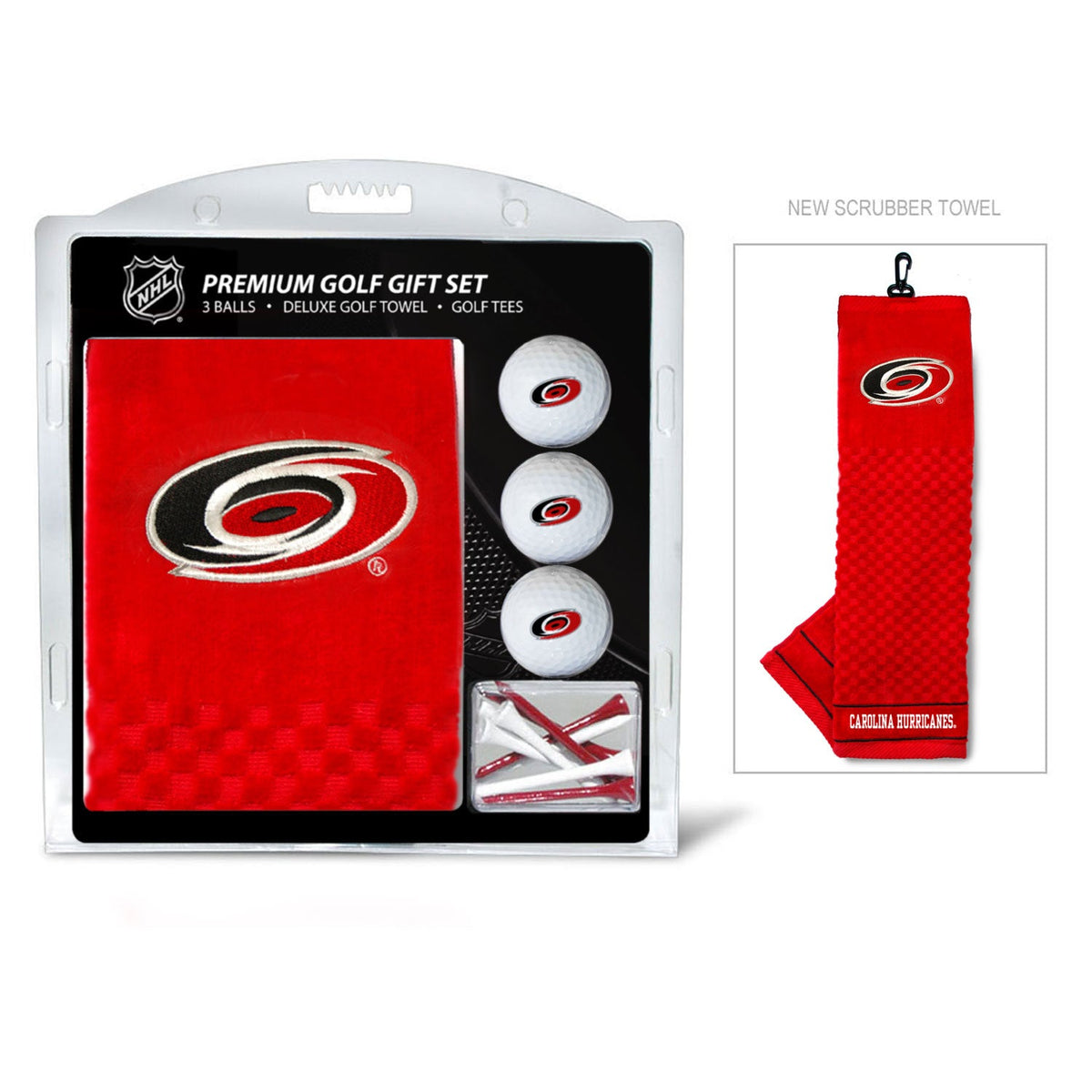 Carolina Hurricanes Embroidered Towel Golf Gift Set