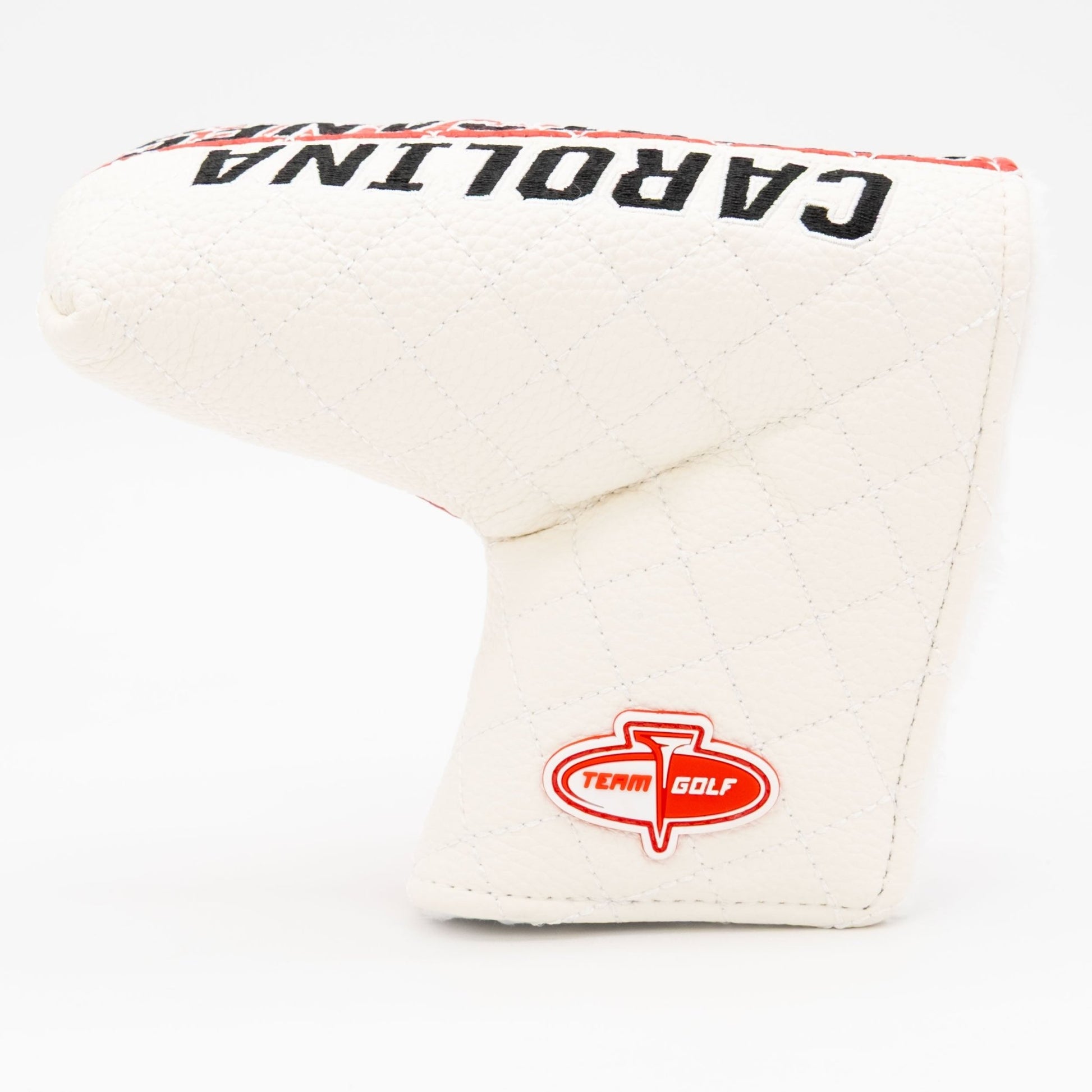 Carolina Hurricanes split blade putter quilted golf headcover alternate view