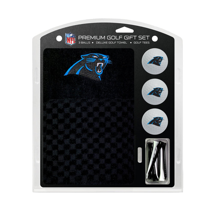 Carolina Panthers Embroidered Towel Golf Gift Set
