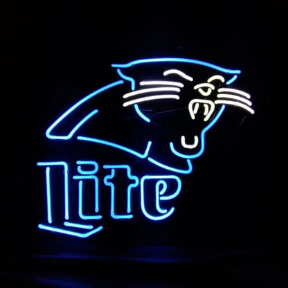 Carolina Panthers Miller Lite Neon Signs - Club Rehab