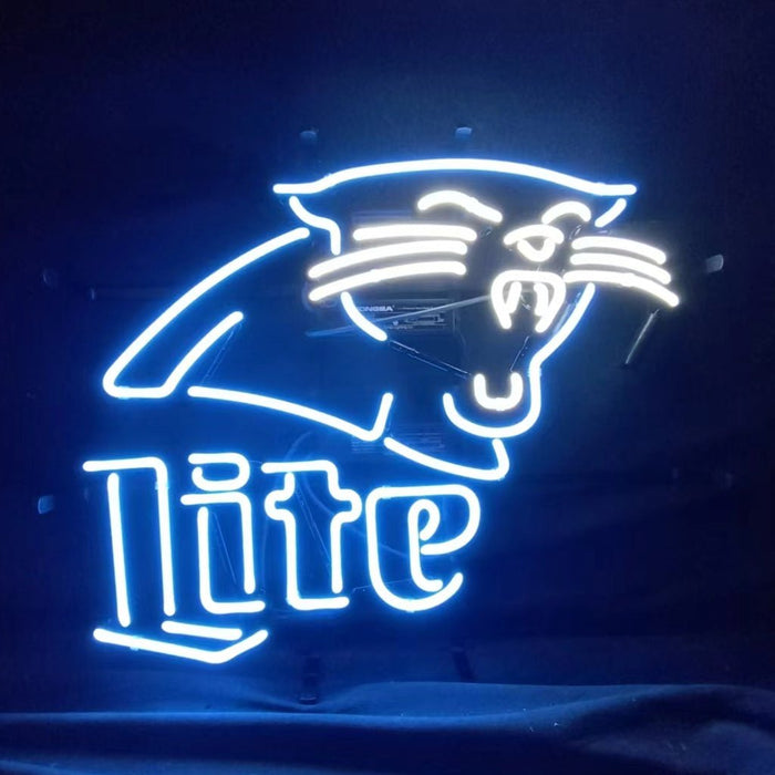 Carolina Panthers Miller Lite Neon Signs - Club Rehab