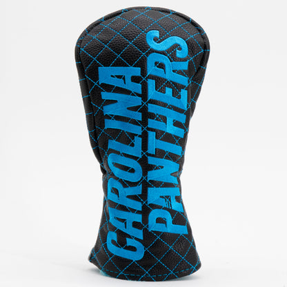 Carolina Panthers Solid Quilted Fairway Headcover, front view