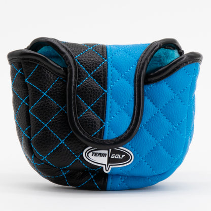 Carolina Panthers Split Mallet Putter quilted headcover, back view