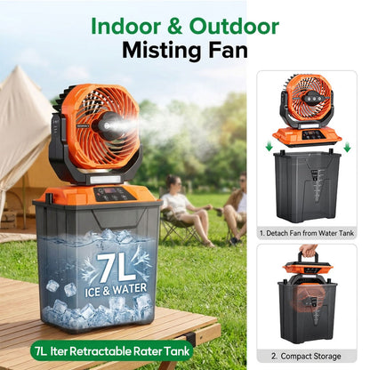 Cart Cooler Portable Misting Fan - Club Rehab