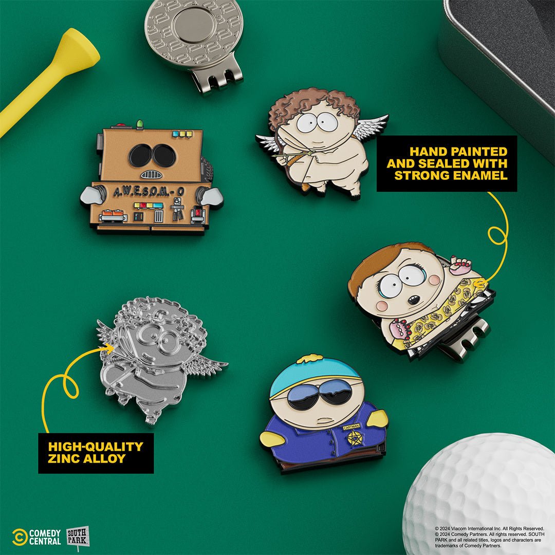 Cartman 4 Piece Ball Marker Set with Hat Clip